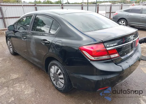 2013 Honda Civic Lx из США, поврежденный, VIN 19XFB2F54DE053588